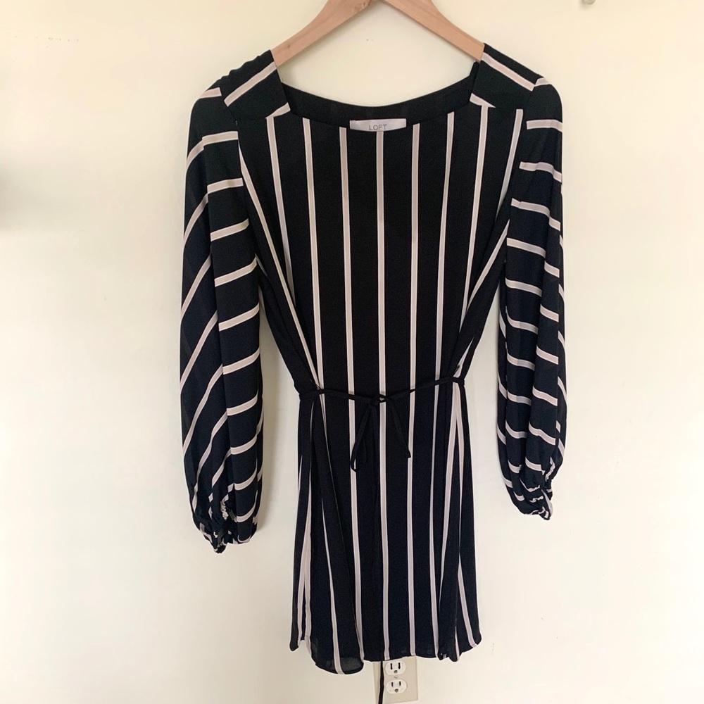 LOFT Striped Dress